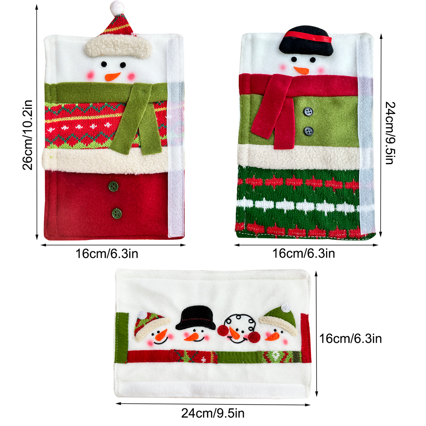 3 Piece Set Christmas Snowman Refrigerator Door Handle Covers Appliance Handle Covers Christmas Decorations Fits Standard Size Kitchen Refrigerator Microwave Oven Or Dishwasher